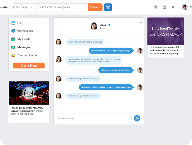 Event Management Screen