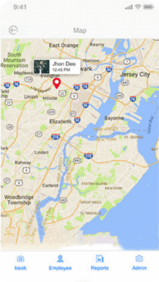 GPS Location Tagging Screen