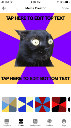 Meme Maker App Screen