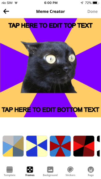 A Number of Stickers Screen