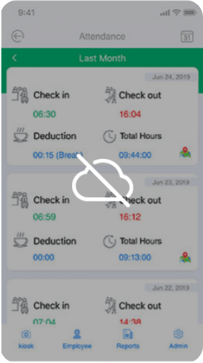 Time Tracker App Screen