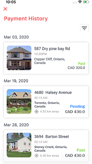 payment history