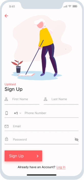 Upmaid Host App
