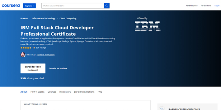IBM-full-Stack-cloud-developer-professional-certificate