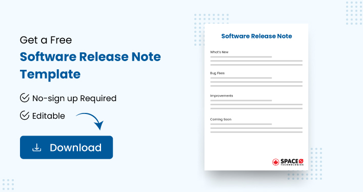 Free Software Release Note Template to Download