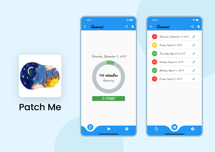 Patch Me App Screen